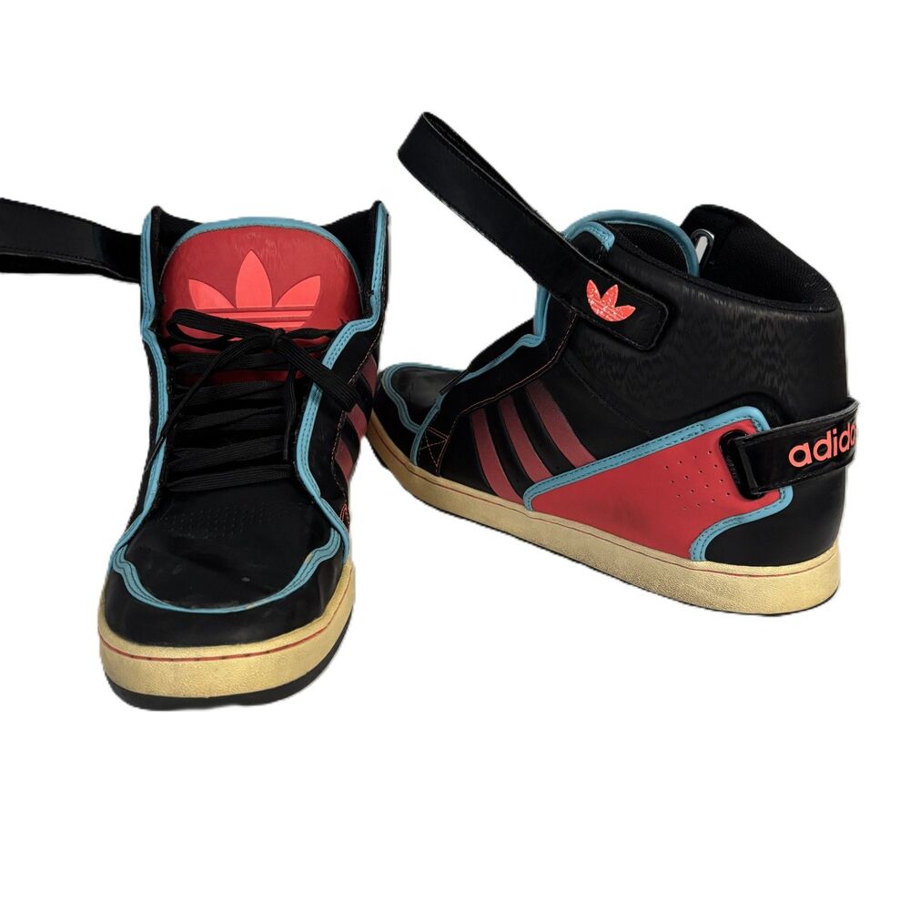 Adidas Originals Men Hi Top Shoes Sneakers Adi-Rise AR 3.0 Black Red Blue Sz 13